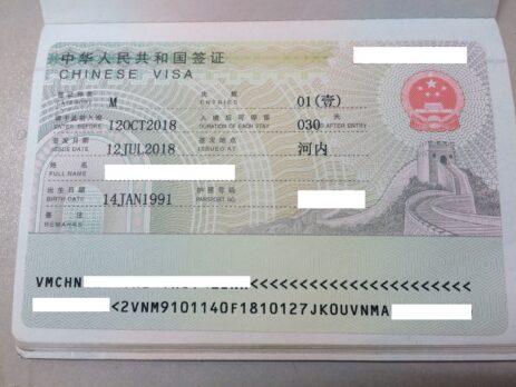Visa Trung Quoc Ba Thang 1lan 30ngay Lay Nhanh Gia Re