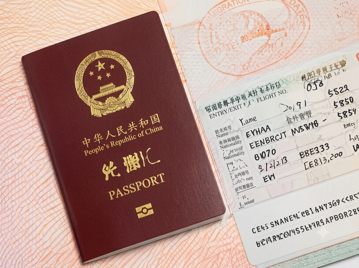 Ảnh hộ chiếu và visa Trung Quốc